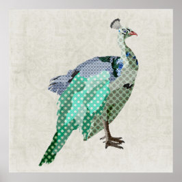 Leinwand Peacock Art Poster