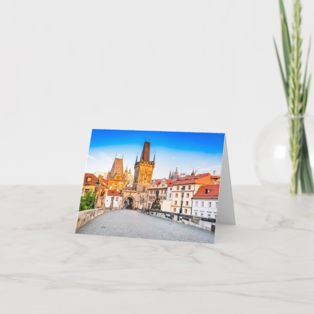 Leinwand Prag Dankeskarte (Vorderseite)