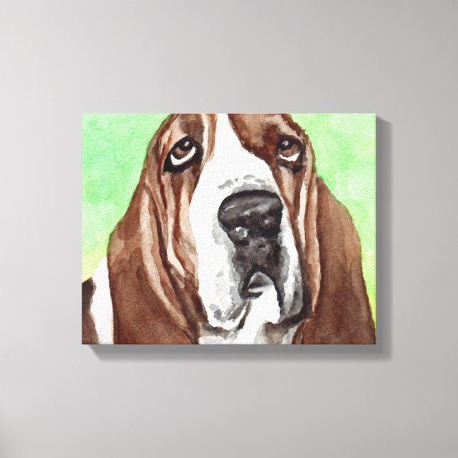 Leinwand Prints von Basset Hound (Vorderseite)