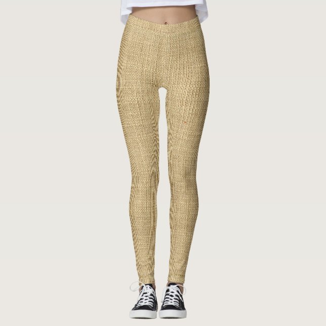 Leinwand-Sackleinen-Sack-Theater-Kostüm Leggings (Vorderseite)