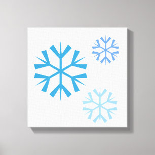 Leinwand Snowflake Art