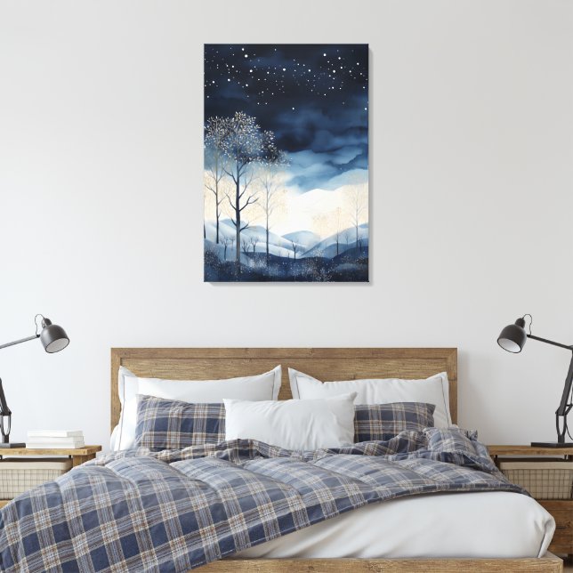 Leinwand Snowy Winter Landschaft Art (Insitu (Schlafzimmer))