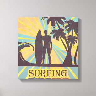 Leinwand Surfer Typ Kunst