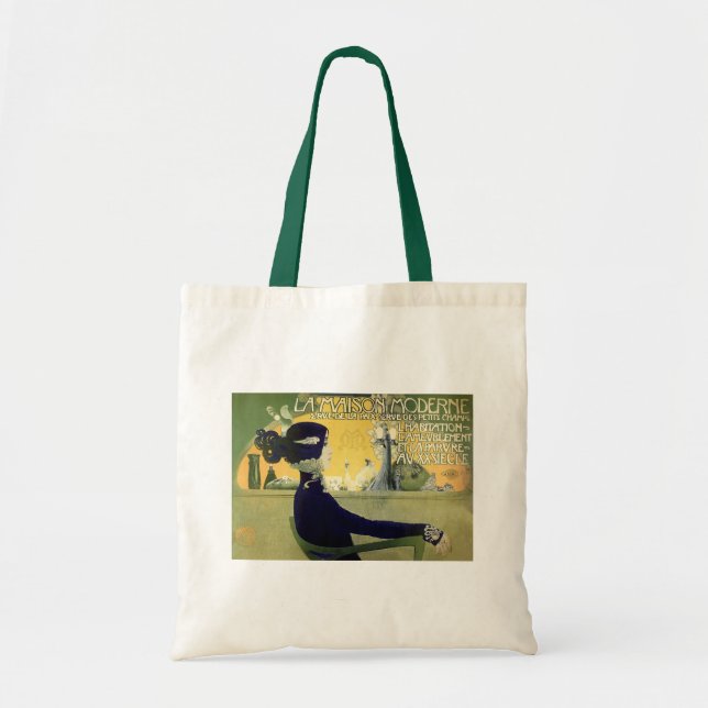 Leinwand Tasche: Jugendstil - La Maison Moderne Tragetasche (Vorne)