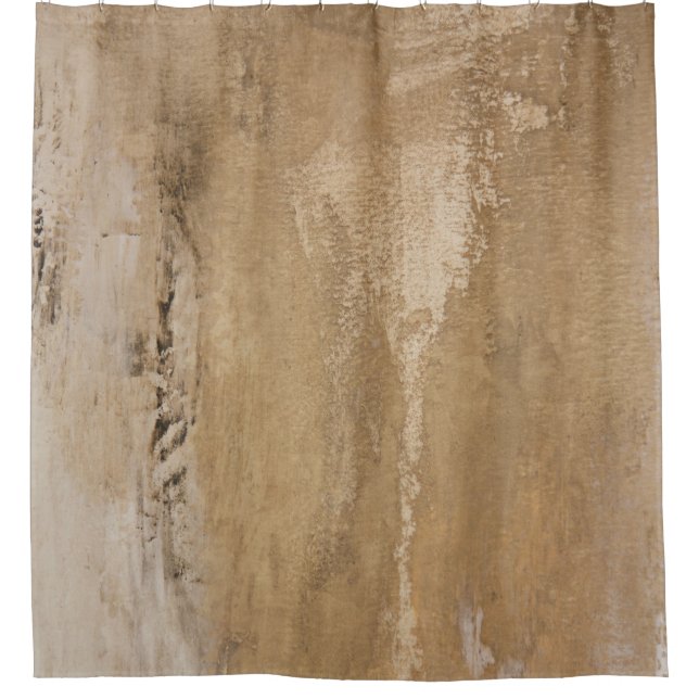 Leinwand Textur Künstleranstrich Duschvorhang (Vorderseite)