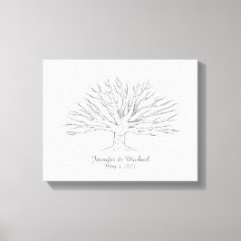 Leinwand Thumbprint Tree Guestbook