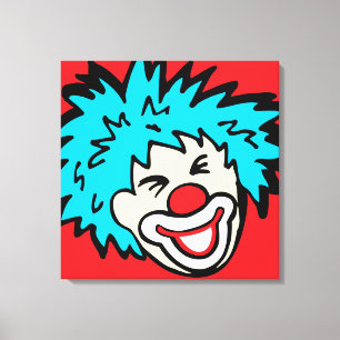 Leinwand-Verpackungsdruck des humorvollen Clowns Leinwanddruck