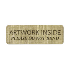 Leinwand verstopft keine Grungy Artwork Warnung
