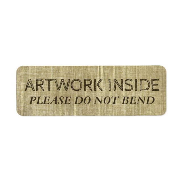 Leinwand verstopft keine Grungy Artwork Warnung (Vorne)