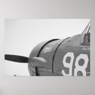 Leinwand Vintag Look Flugzeug Poster