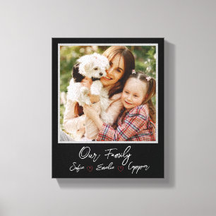 Leinwand von personalisierten Fotos
