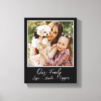 Leinwand von personalisierten Fotos