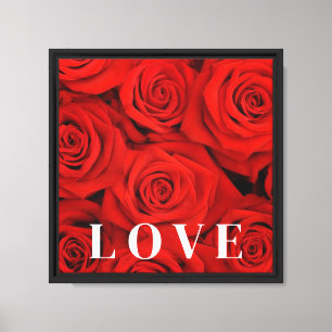 Leinwand Wall Art-Rote Rosen