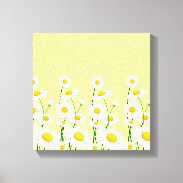 Leinwand Wall Art-White Daisies (Vorderseite)
