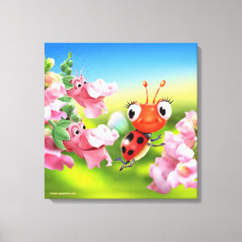 Leinwand Wand drucken Ladybug freundlichen Snap Dr