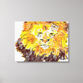 Leinwand Wrap 24" x 18", 1,5", Single Lion