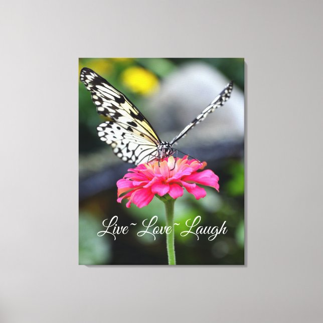 Leinwand Wrap/Live-Liebe lachen (Vorderseite)