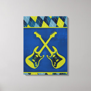 Leinwand Wrapped Jr. Rock n' Roll / Quergitarren