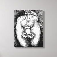 Leinwand Zeichne Art Acorn Lucky Clover Body Bag