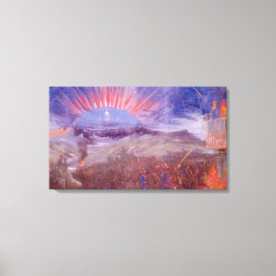 Leinwand "Ziviler Krieg: Aufstürzen des Nordens"