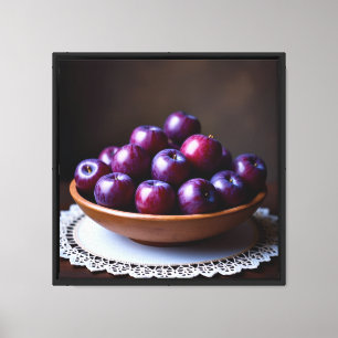 Leinwanddruck 40,6x40,6 cm (Pflaumen)