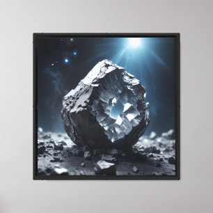 Leinwanddruck 40x40 cm Mondgestein-4