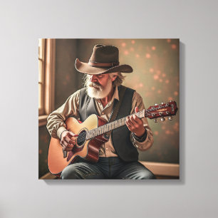 Leinwanddruck (Bluegrass-Strummer)