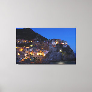Leinwanddruck Mittelmeer Dorf Manarola Italien