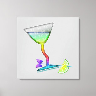 LEINWANDDRUCKE - SCHMETTERLING MARTINI KUNST LEINWANDDRUCK