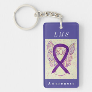 Leiomyasarcoma (LMS) Awareness Ribbon Schlüsselanh Schlüsselanhänger
