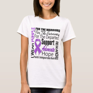Leiomyosarcoma I Abnutzungs-lila Band TRIBUT T-Shirt