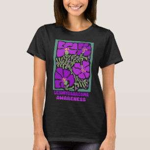 Leiomyosarkom Bewusstsein Boho Lila Blume T-Shirt