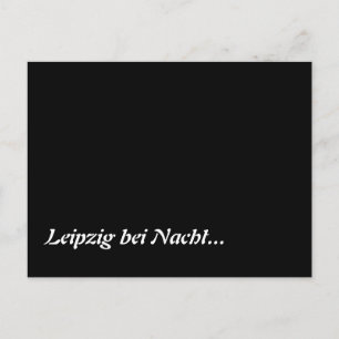 Leipzig bei Nacht Postkarte