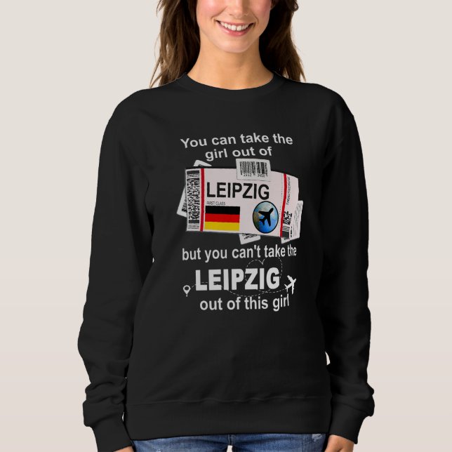 Leipzig Boarding Pass - Leipzig Mädchen - Leipzig  Sweatshirt (Vorderseite)