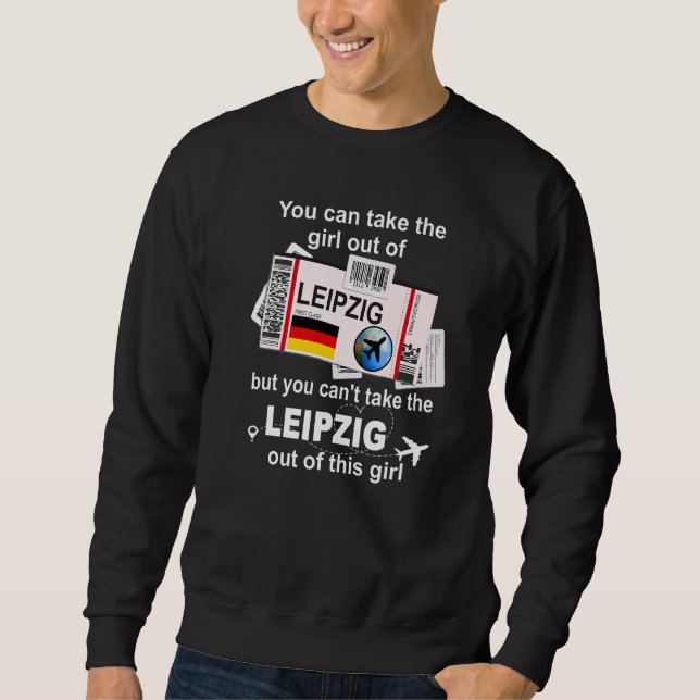 Leipzig Boarding Pass - Leipzig Mädchen - Leipzig  Sweatshirt (Vorderseite)