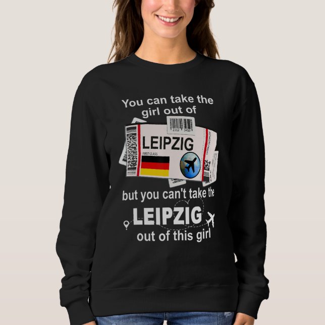 Leipzig Boarding Pass Leipzig Mädchen Leipzig Sweatshirt (Vorderseite)