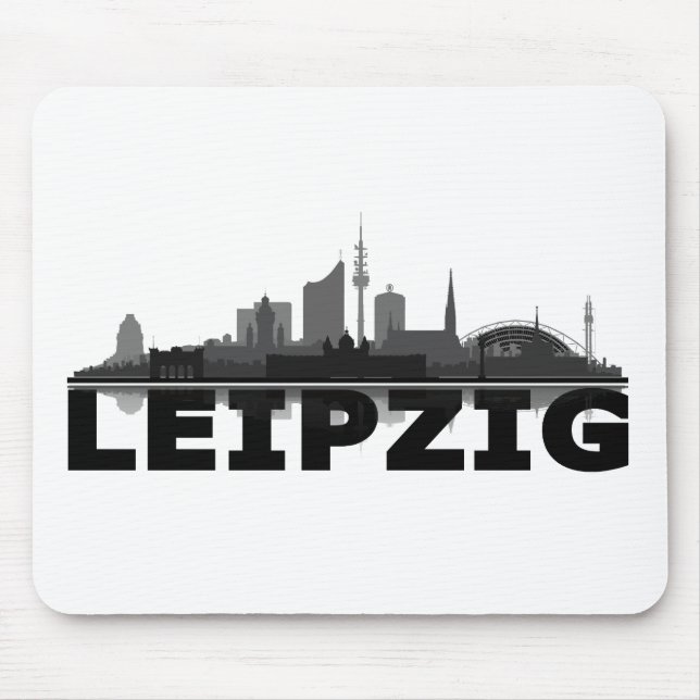 Leipzig City Skyline Mousepad (Vorne)