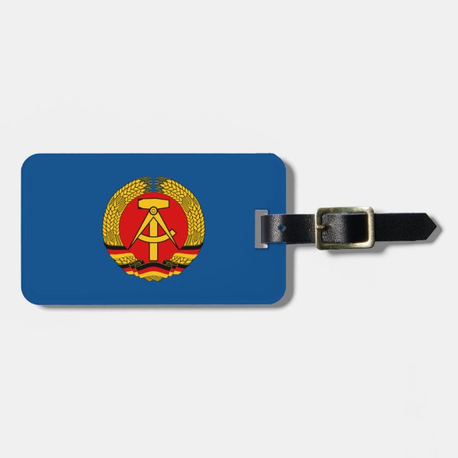 Leipzig, DDR - Ostdeutschland Gepäckanhänger (Vorderseite horizontal)