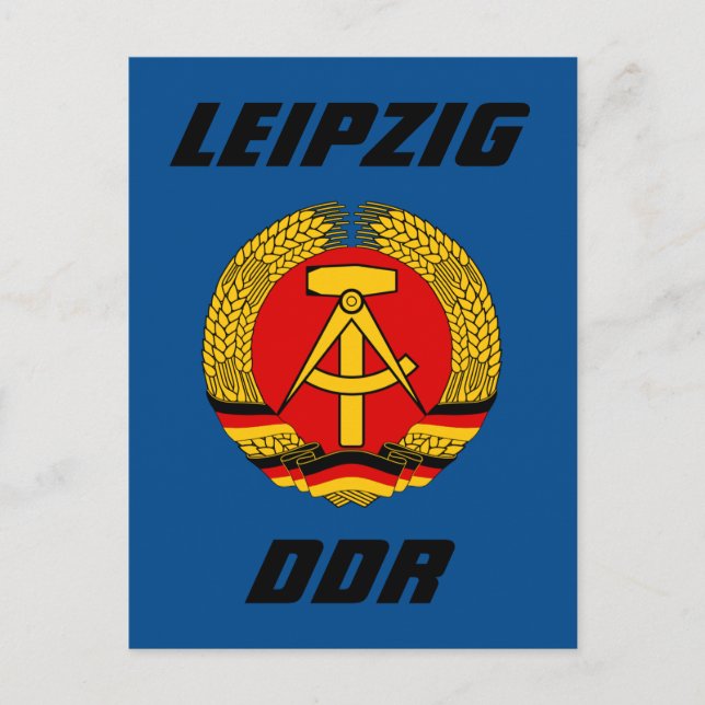 Leipzig, DDR - Ostdeutschland Postkarte (Vorderseite)