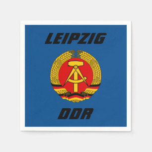 Leipzig, DDR - Ostdeutschland Serviette