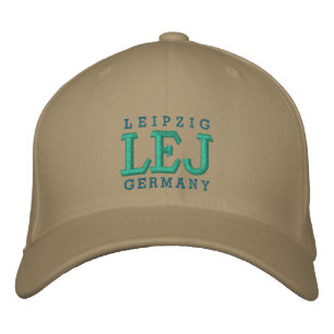 Leipzig, Deutschland "LEJ" Bestickte Baseballkappe