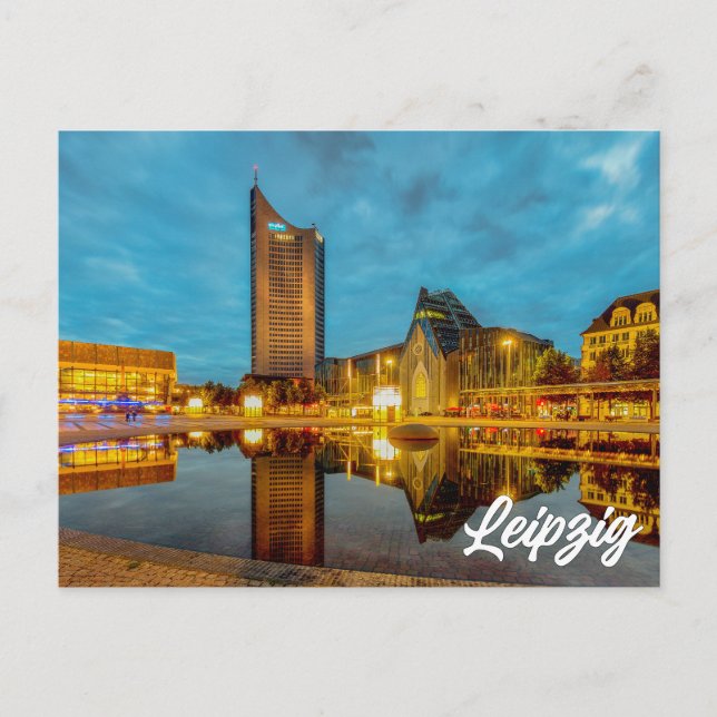 Leipzig, Deutschland Postkarte (Vorderseite)