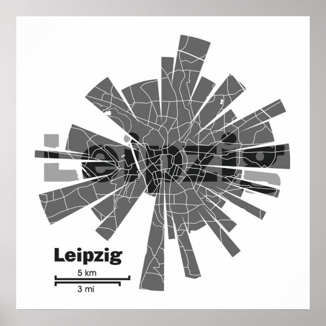 Leipzig Map Poster (Vorne)