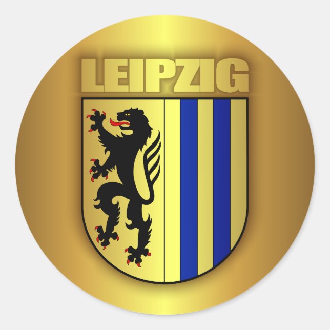 Leipzig Runder Aufkleber (Vorderseite)