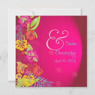 Leis/Luau/Hibiskus-Hochzeitseinladungen Einladung