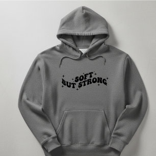 Leise mutig werdendes Retro-Typografie-Design Hoodie