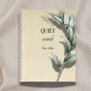 'Leise Worte' Ruhestands-Geschenk-Notizbuch Notizbuch