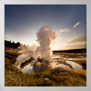 Leisten-Geysir, Norris Geysir-Becken Poster