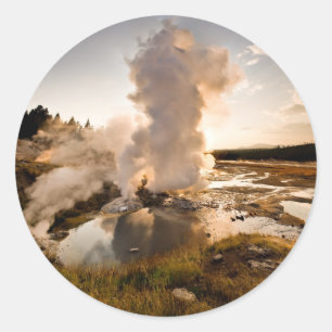 Leisten-Geysir, Norris Geysir-Becken Runder Aufkleber