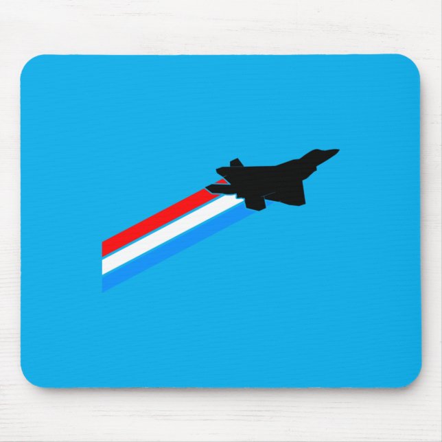 Leistung des F-22 Raptor-Kampfjets Mousepad (Vorne)